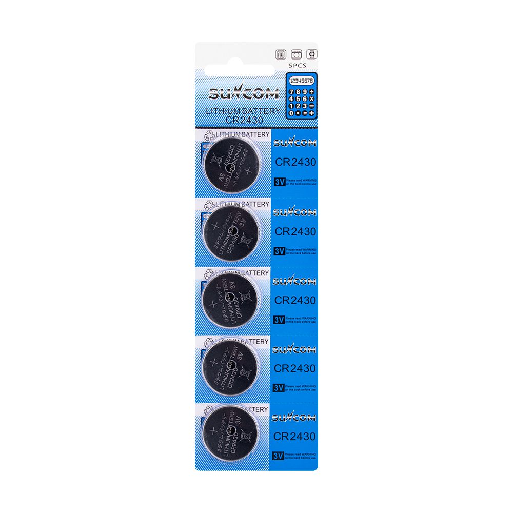 CR2430 Lithium 3v 220mAh button cell battery