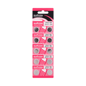 Supplier Price AG12 LR43 95mAH Alkaline Button Battery