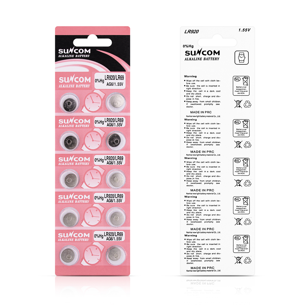 AG6/LR920 33mAh Alkaline Button Battery