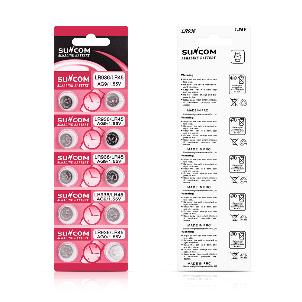 Non-recyclable LR936 Toy Alkaline Button Battery